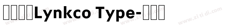 中文字体Lynkco Type字体转换